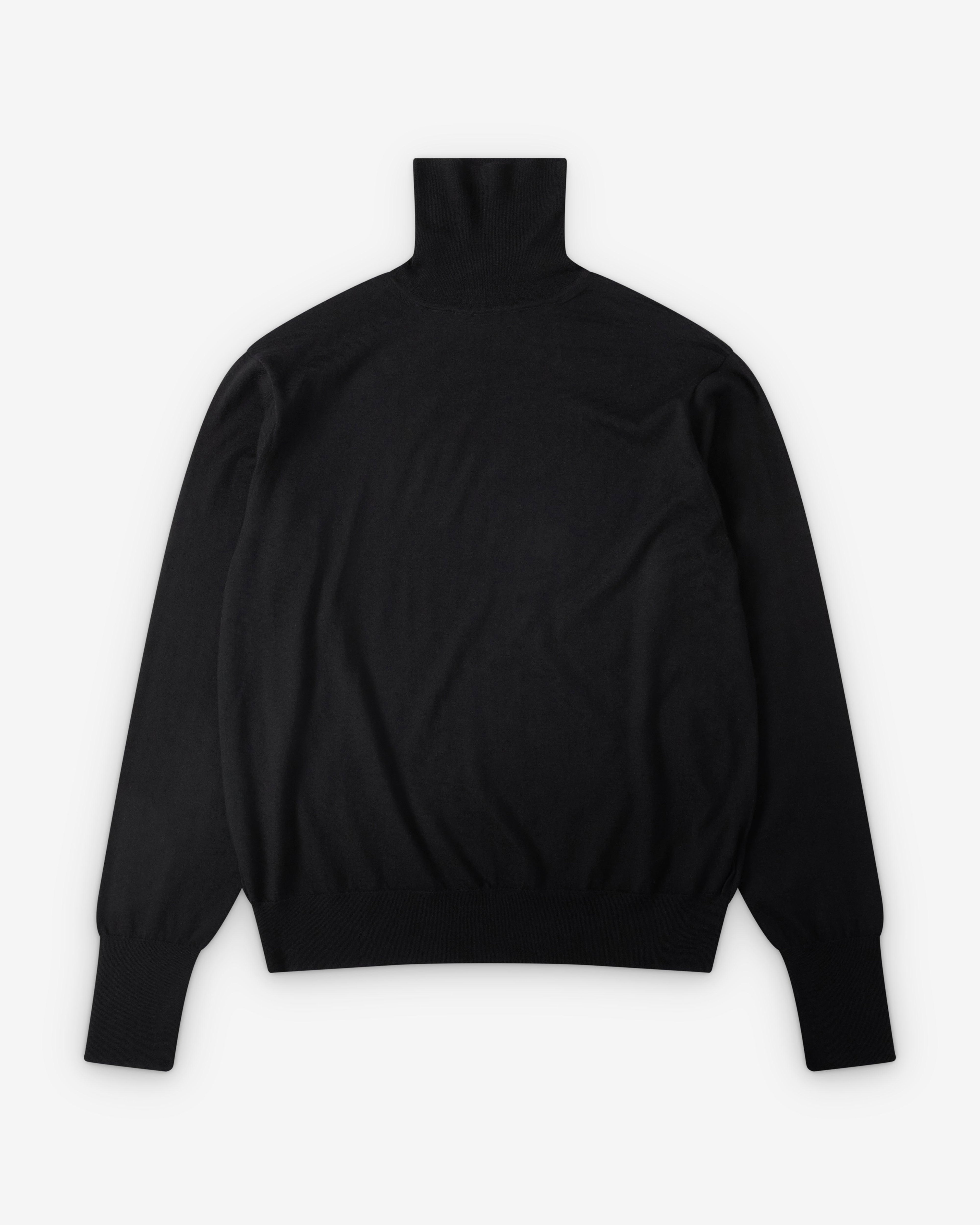 A.Presse - Men's Cashmere Turtleneck - (Black) by A.PRESSE
