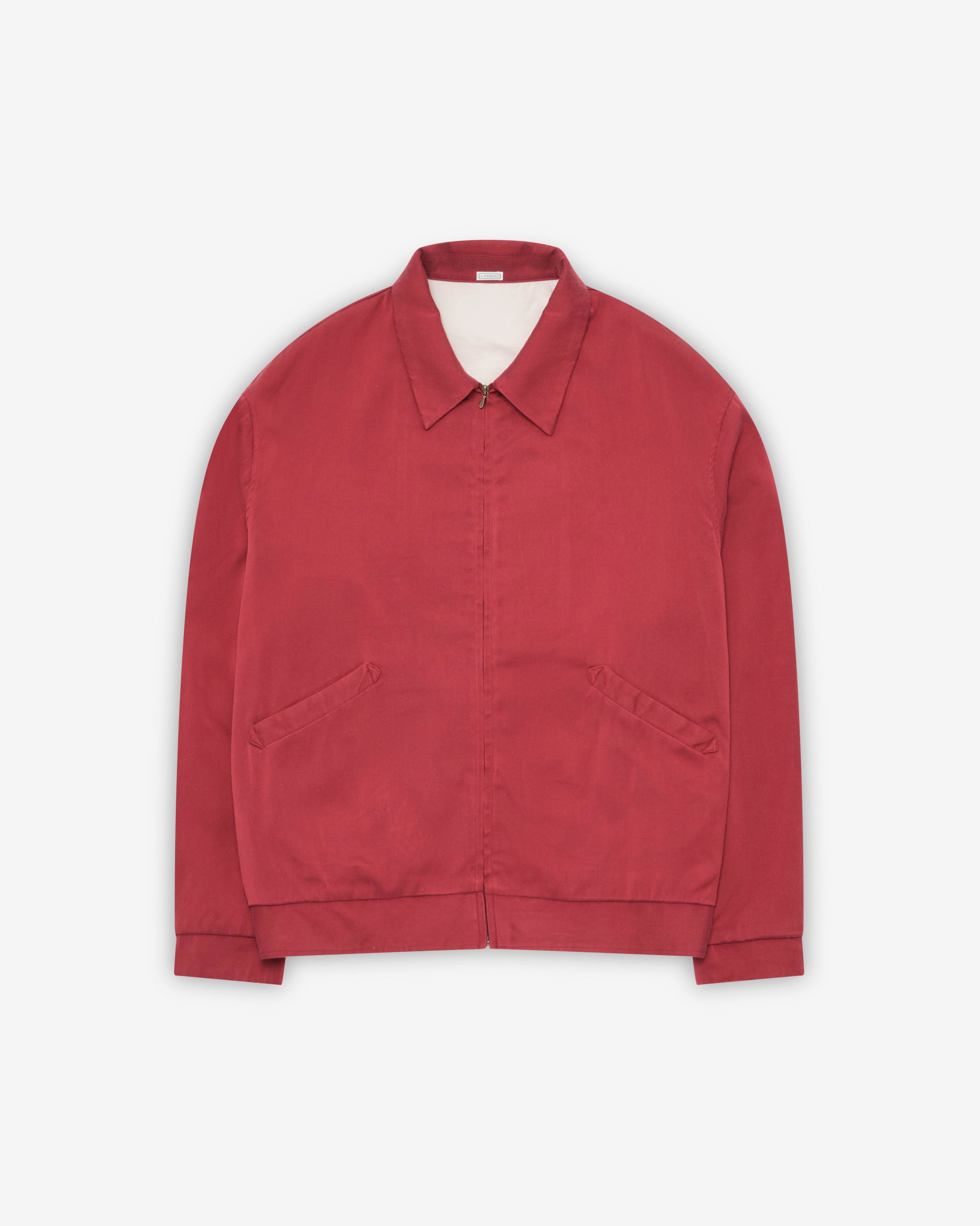 A.Presse - Men's Gabardine Jacket - (Red) by A.PRESSE