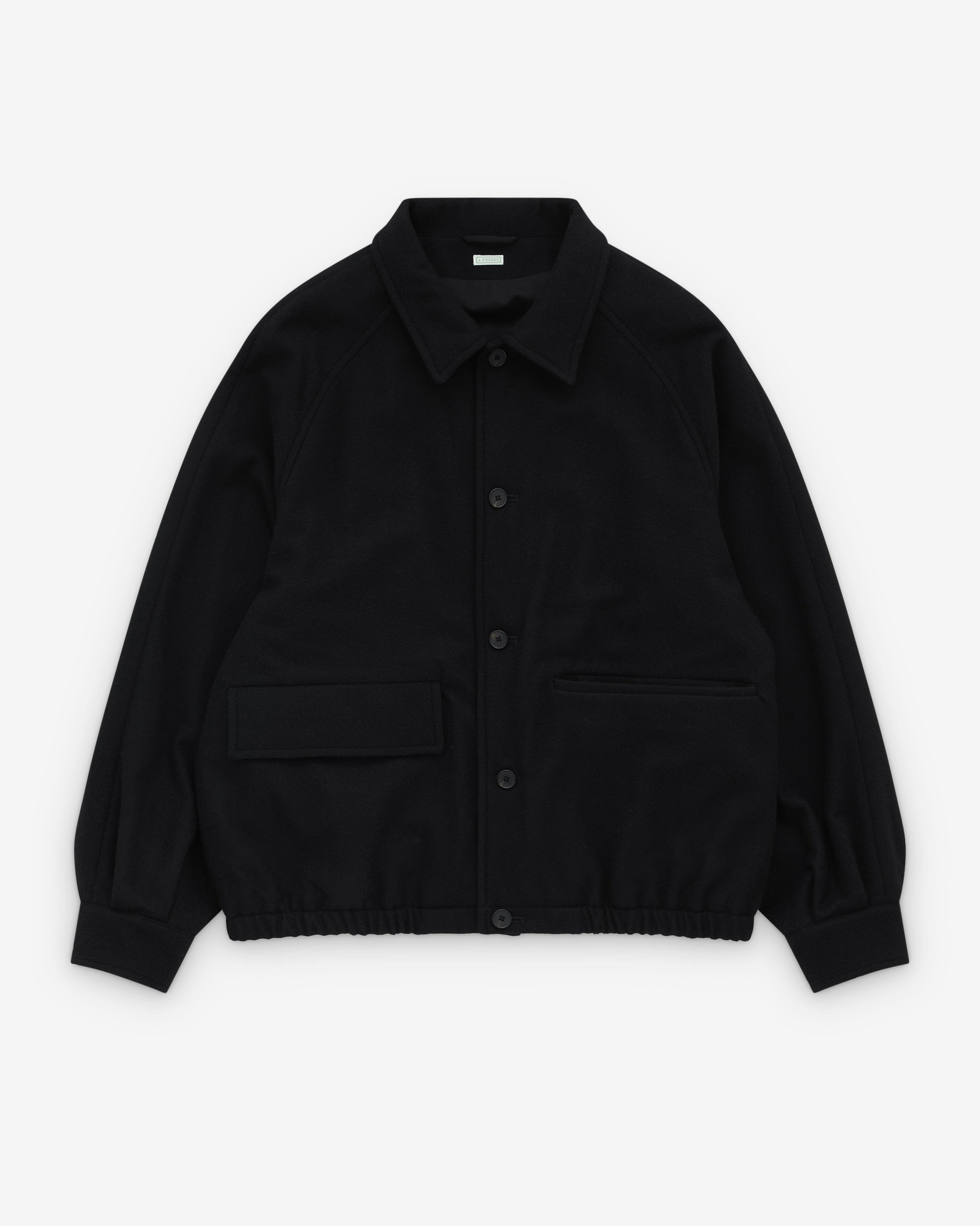 A.Presse - Men's Lightweight Cashmere Blouson - (Black) by A.PRESSE