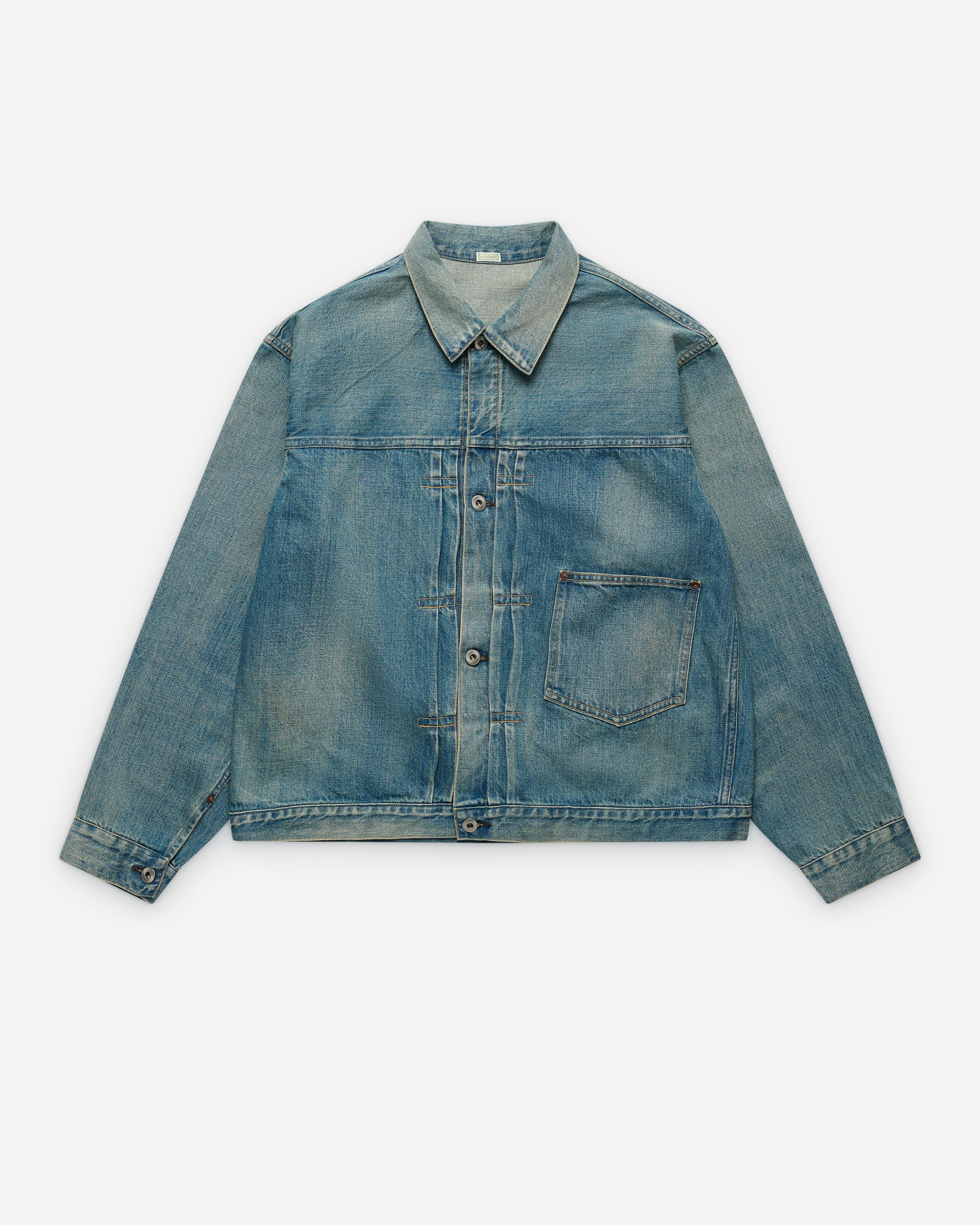 A.Presse - Men's No.213 Denim Jacket - (Indigo) by A.PRESSE