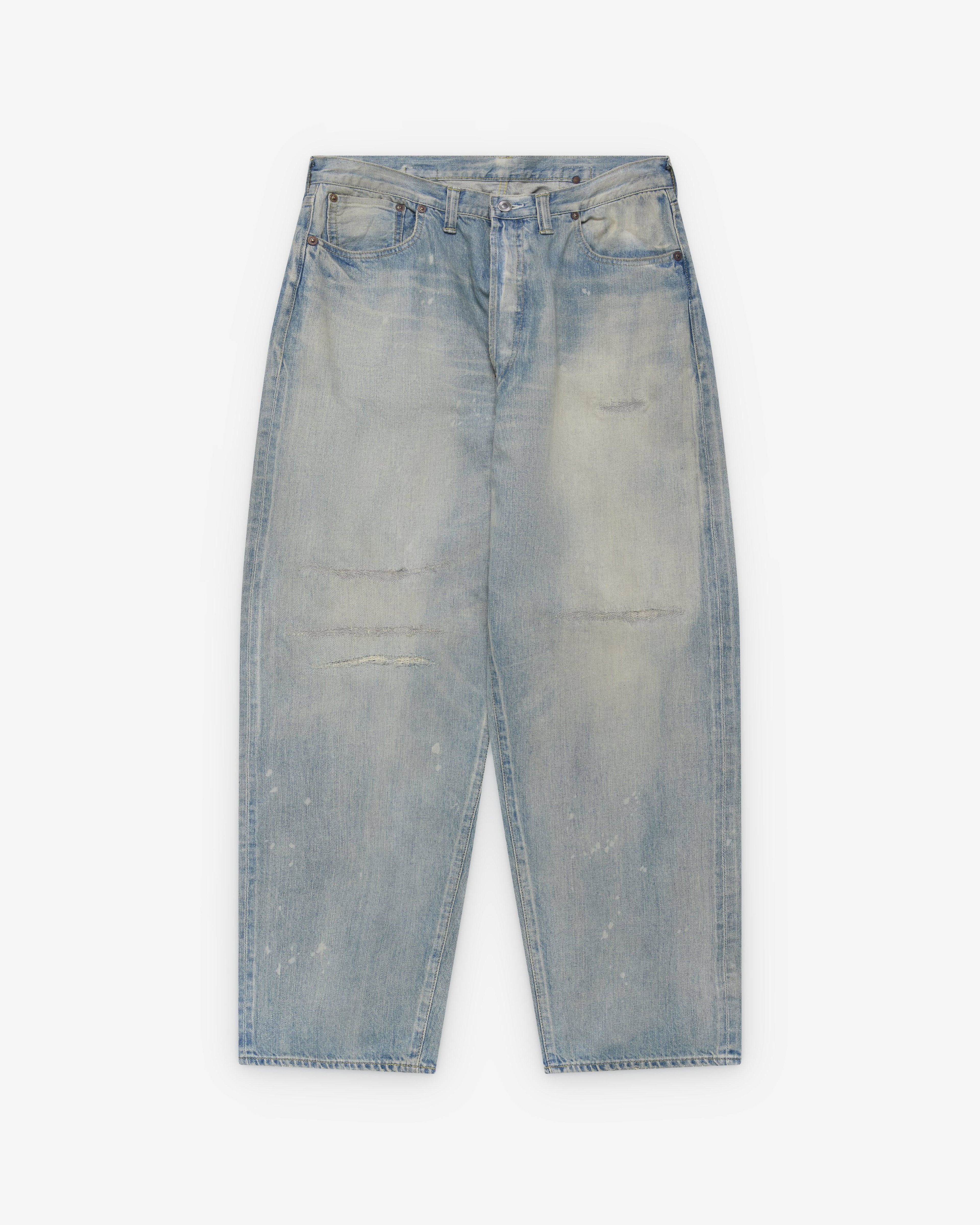 A.Presse - Men's No.37 Washed Denim Pants - (Bleach) by A.PRESSE
