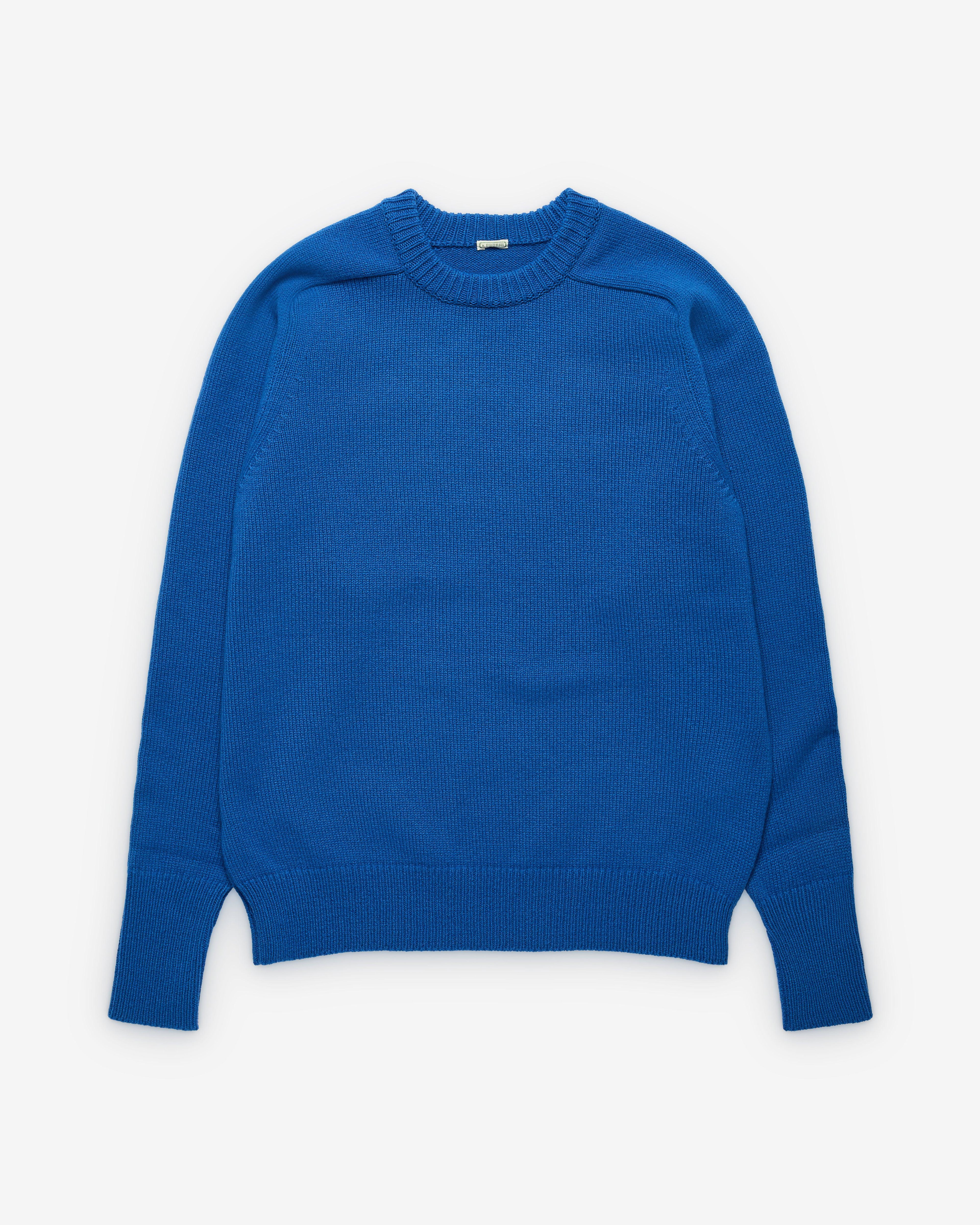 A.Presse - Men's Pullover Sweater - (Blue) by A.PRESSE