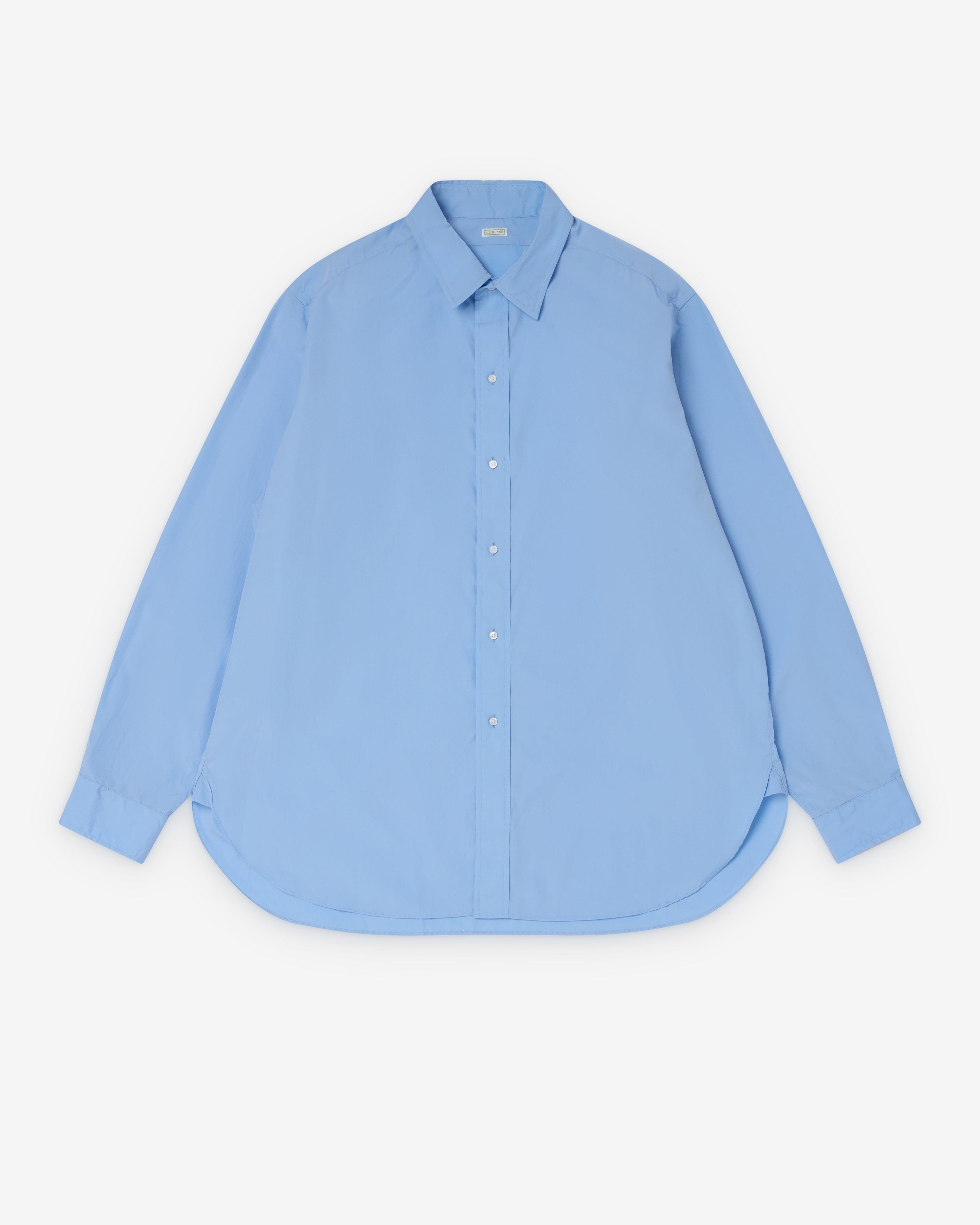 A.Presse - Men's Regular Collar Shirt - (Sax) by A.PRESSE
