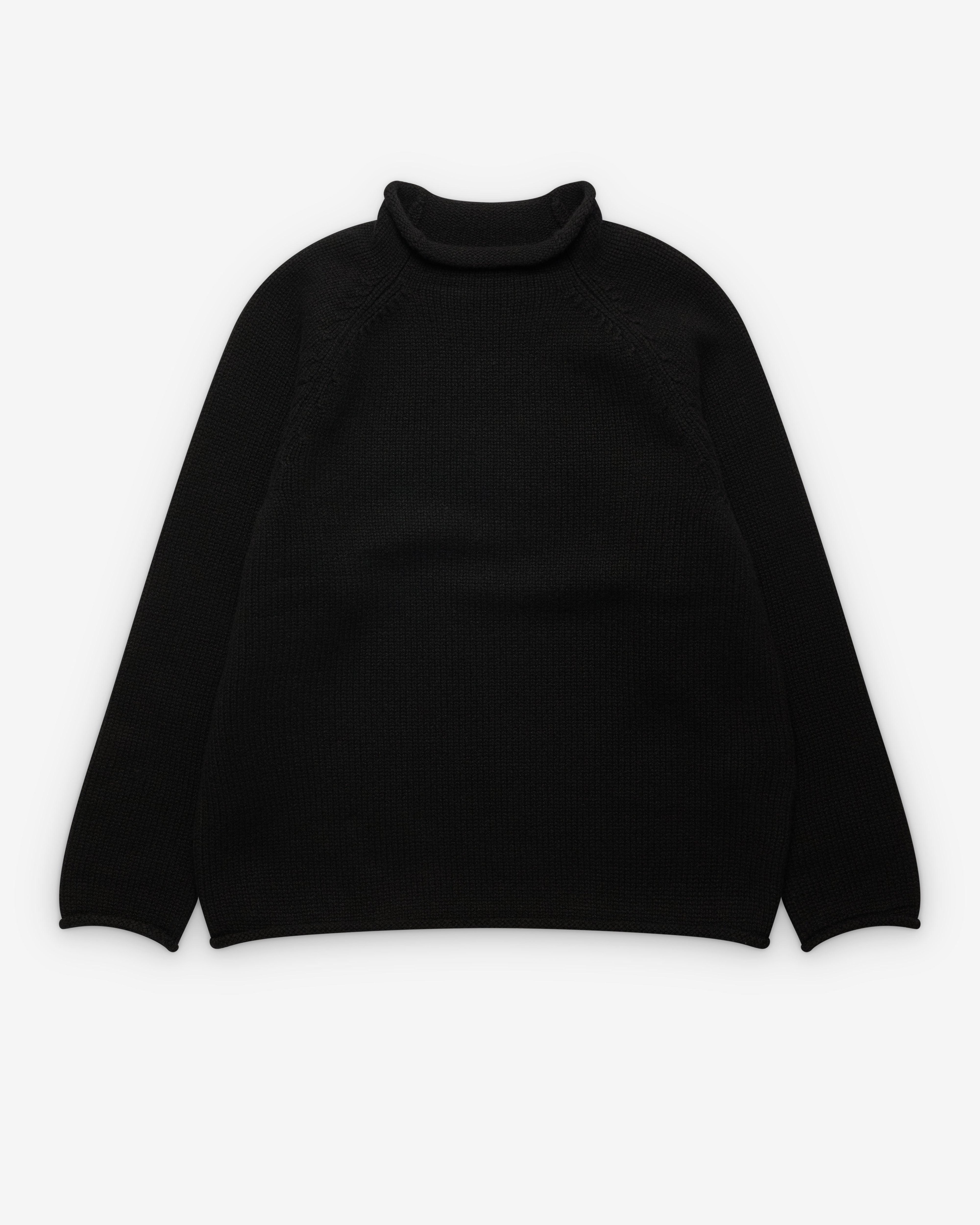 A.Presse - Men's Roll Neck Sweater - (Black) by A.PRESSE