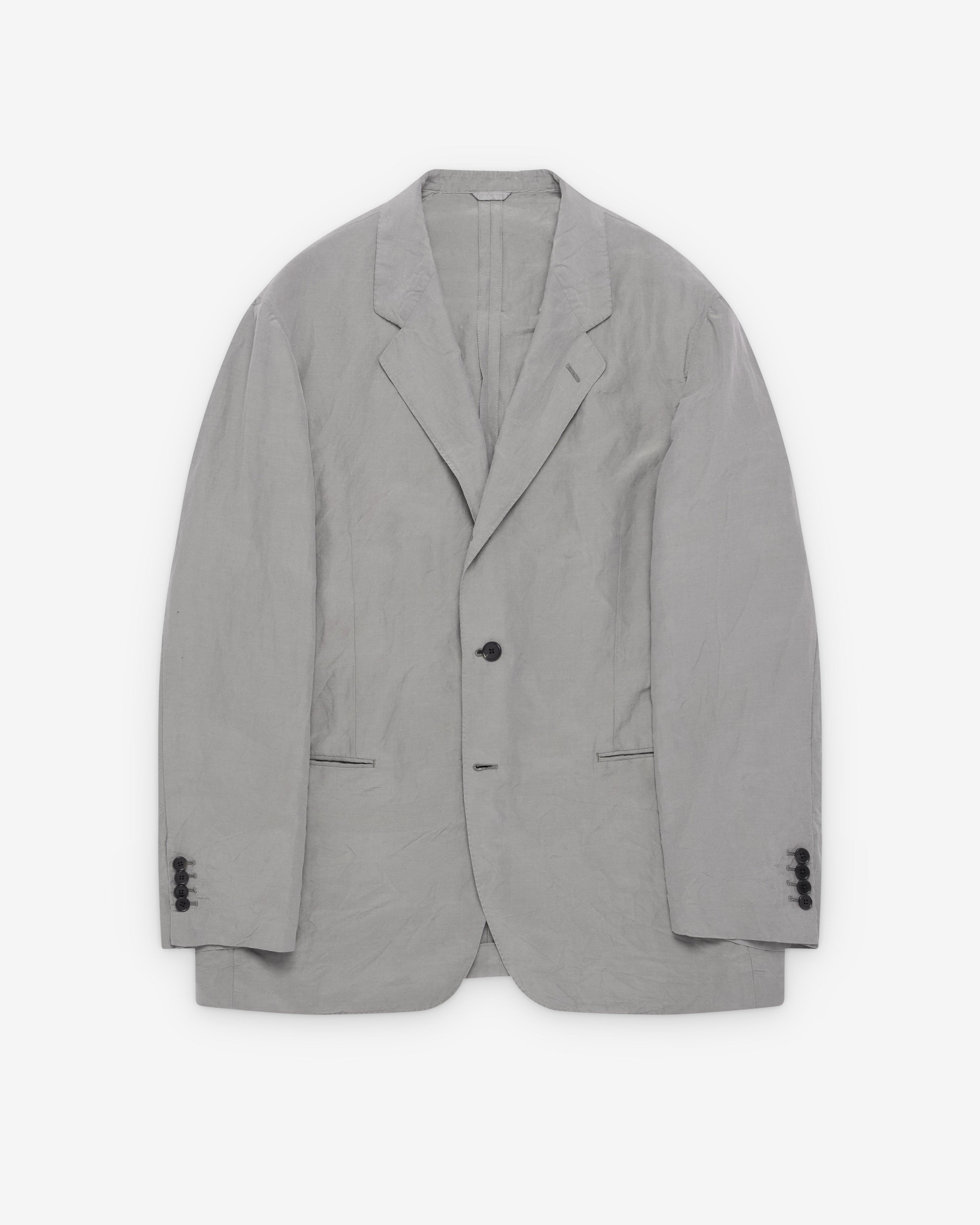 A.Presse - Men's Silk Linen Jacket - (Grey) by A.PRESSE