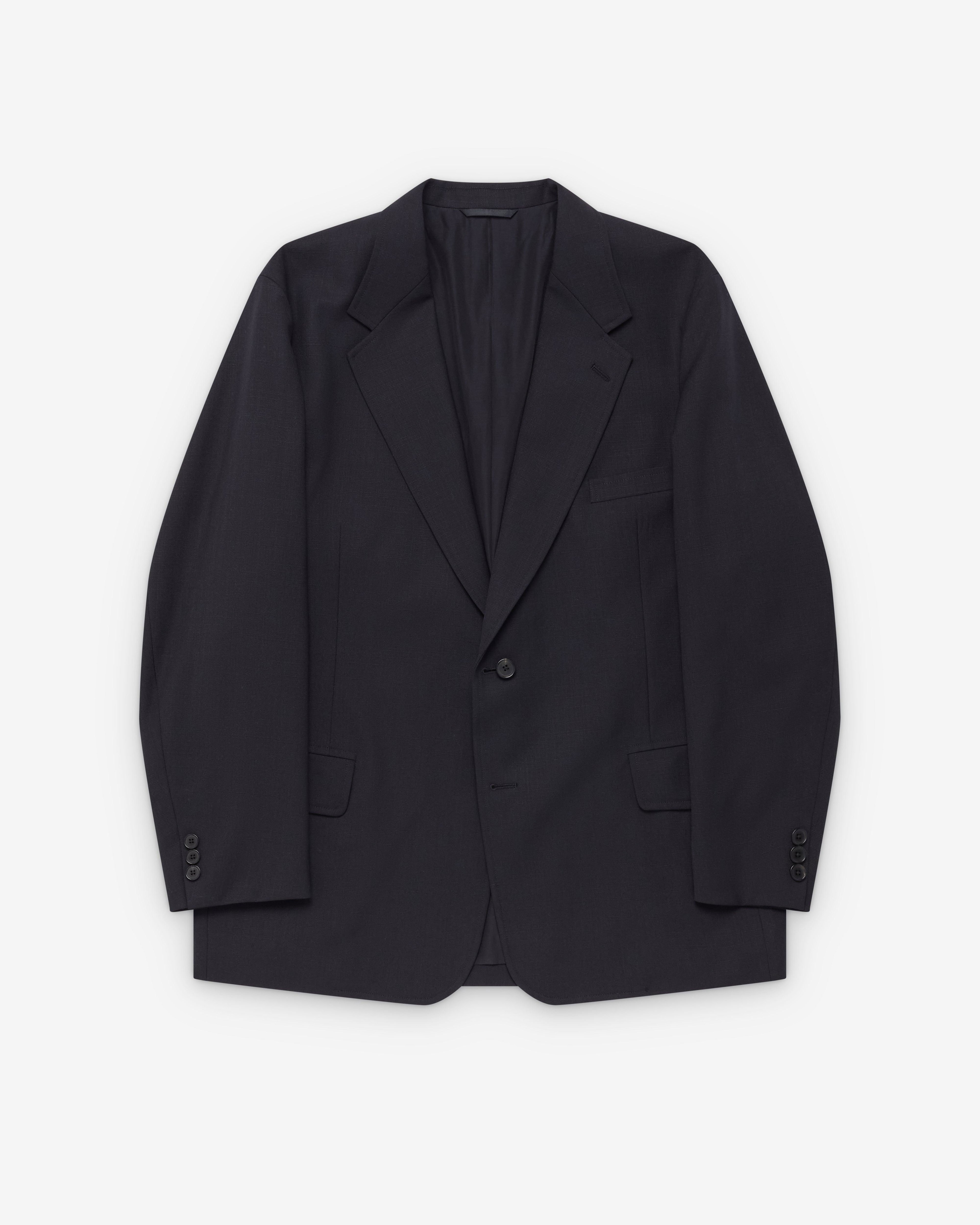 A.Presse - Men's Slub Wool Jacket - (Navy) by A.PRESSE