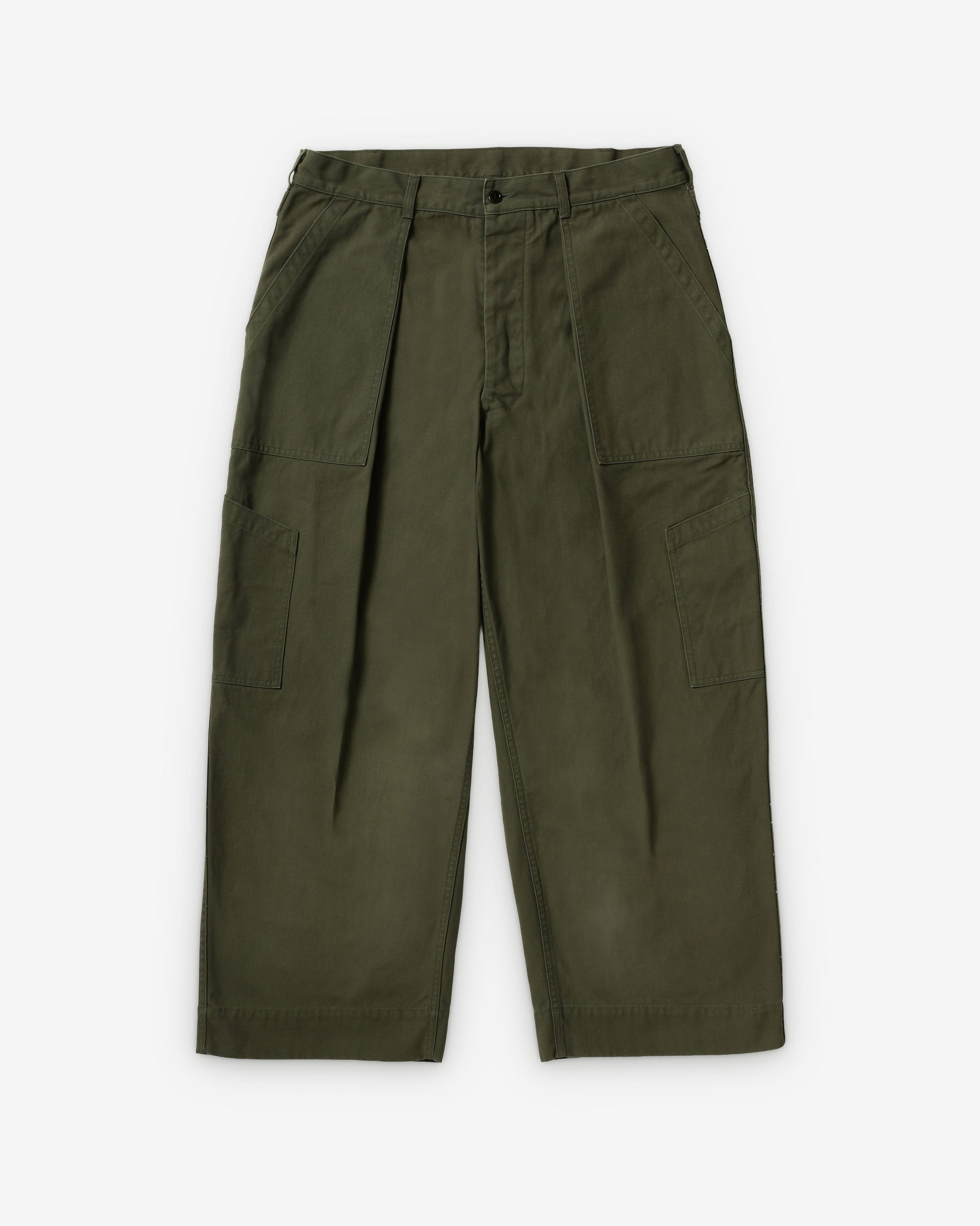 A.Presse - Men's USAF Hemmed Bottoms - (Olive) by A.PRESSE