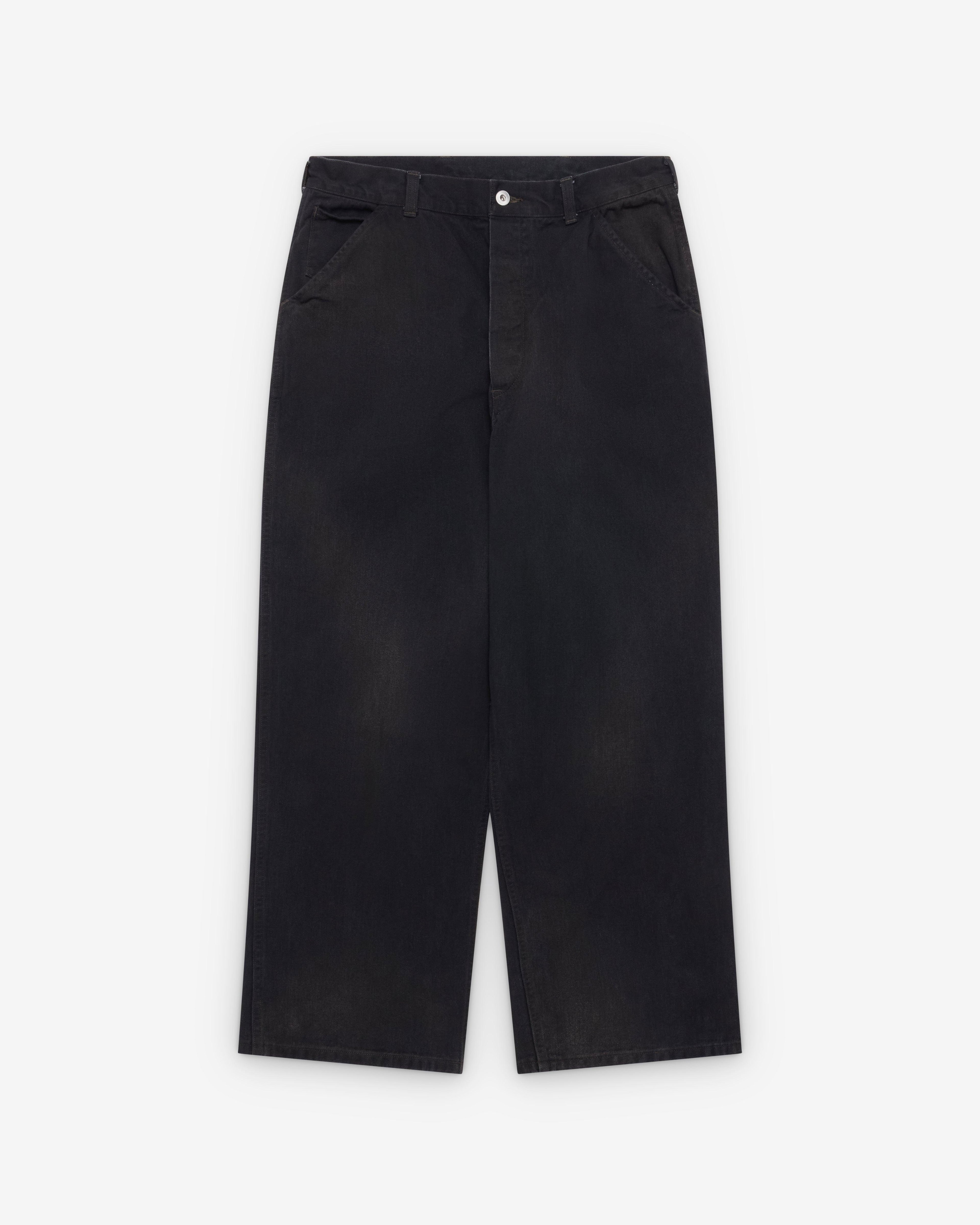 A.Presse - Men's Vintage Black Denim Work Pants - (Black) by A.PRESSE