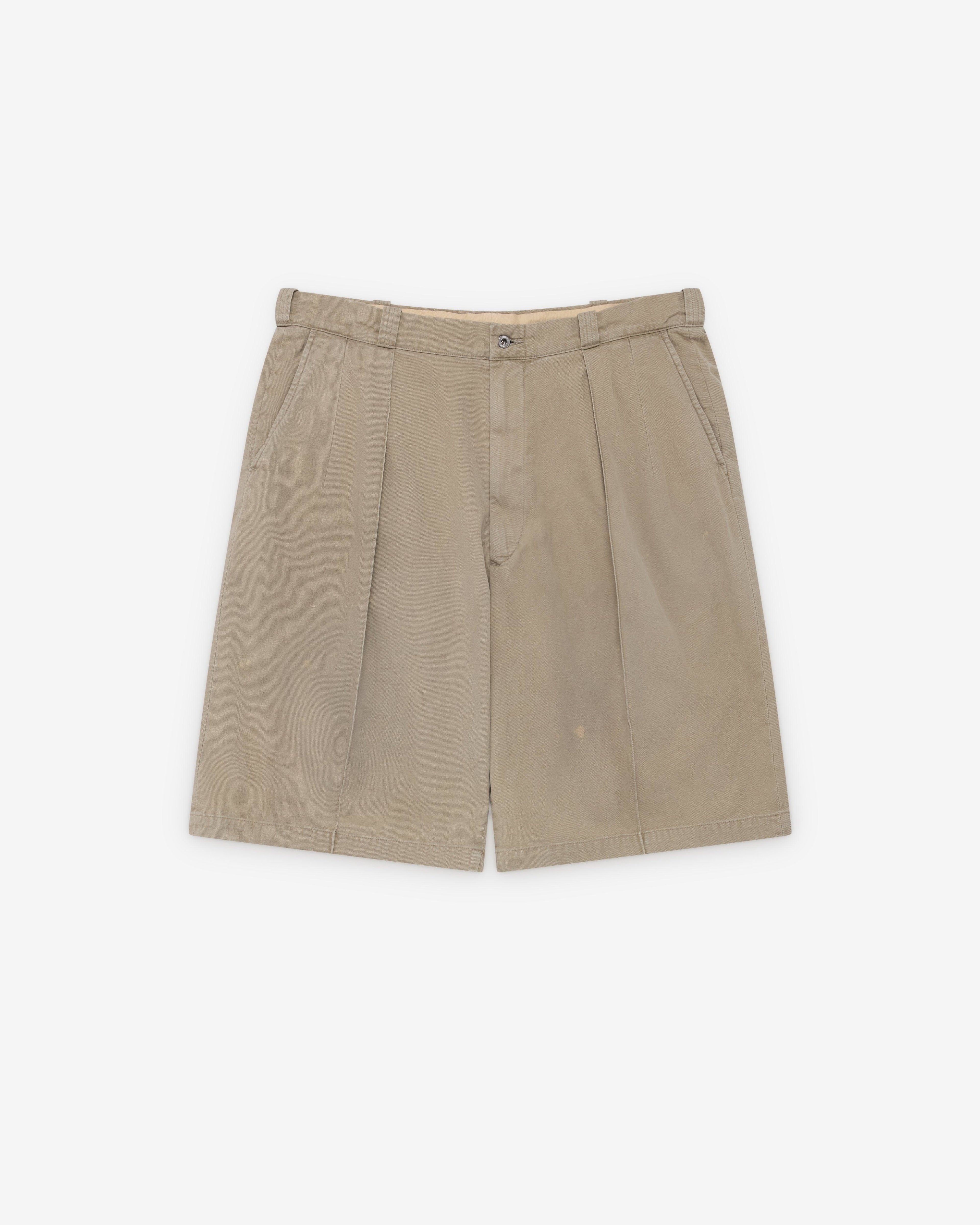 A.Presse - Men's Vintage Chino Shorts - (Greige) by A.PRESSE