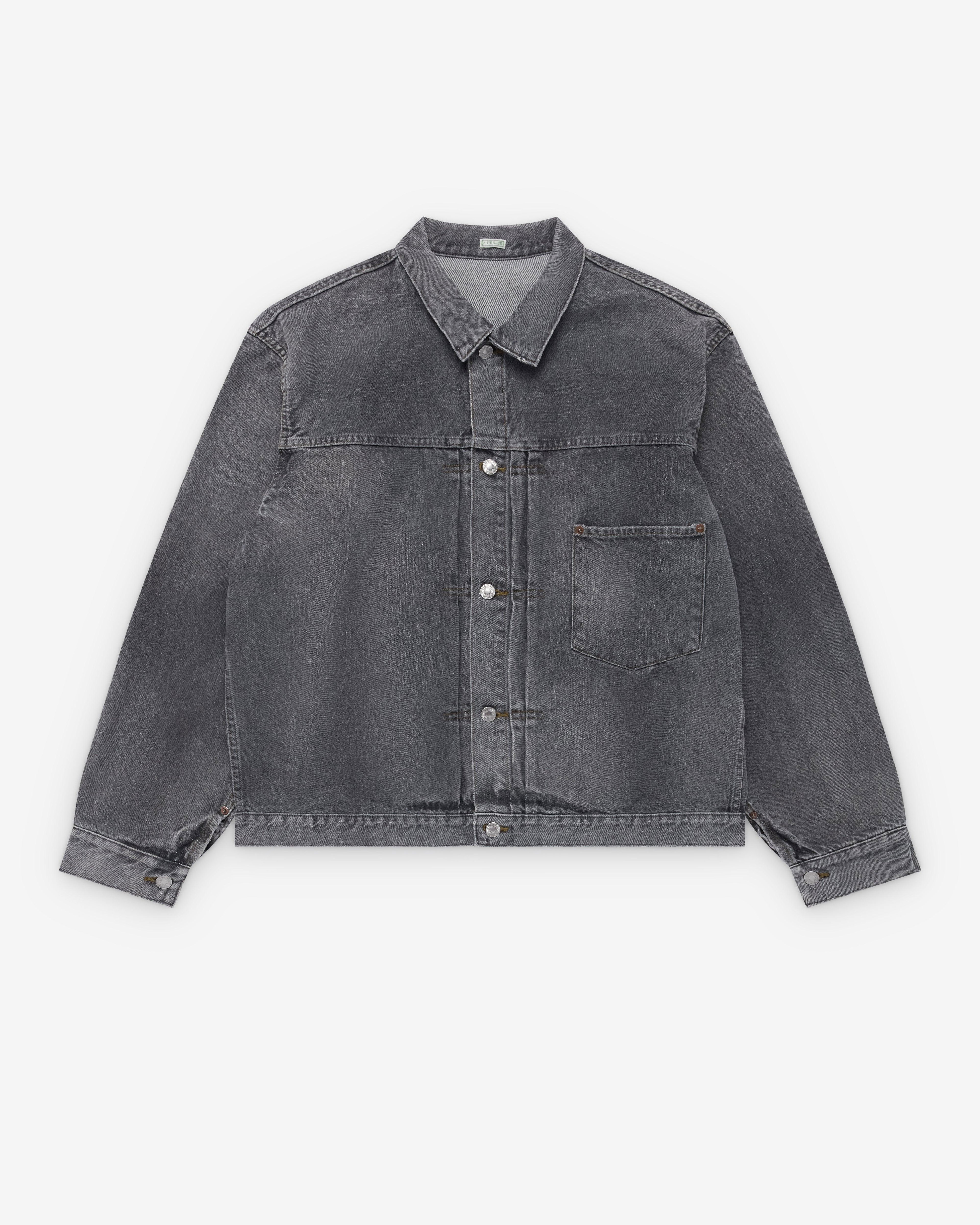 A.Presse - Men's Vintage Denim Jacket - (Gray) by A.PRESSE