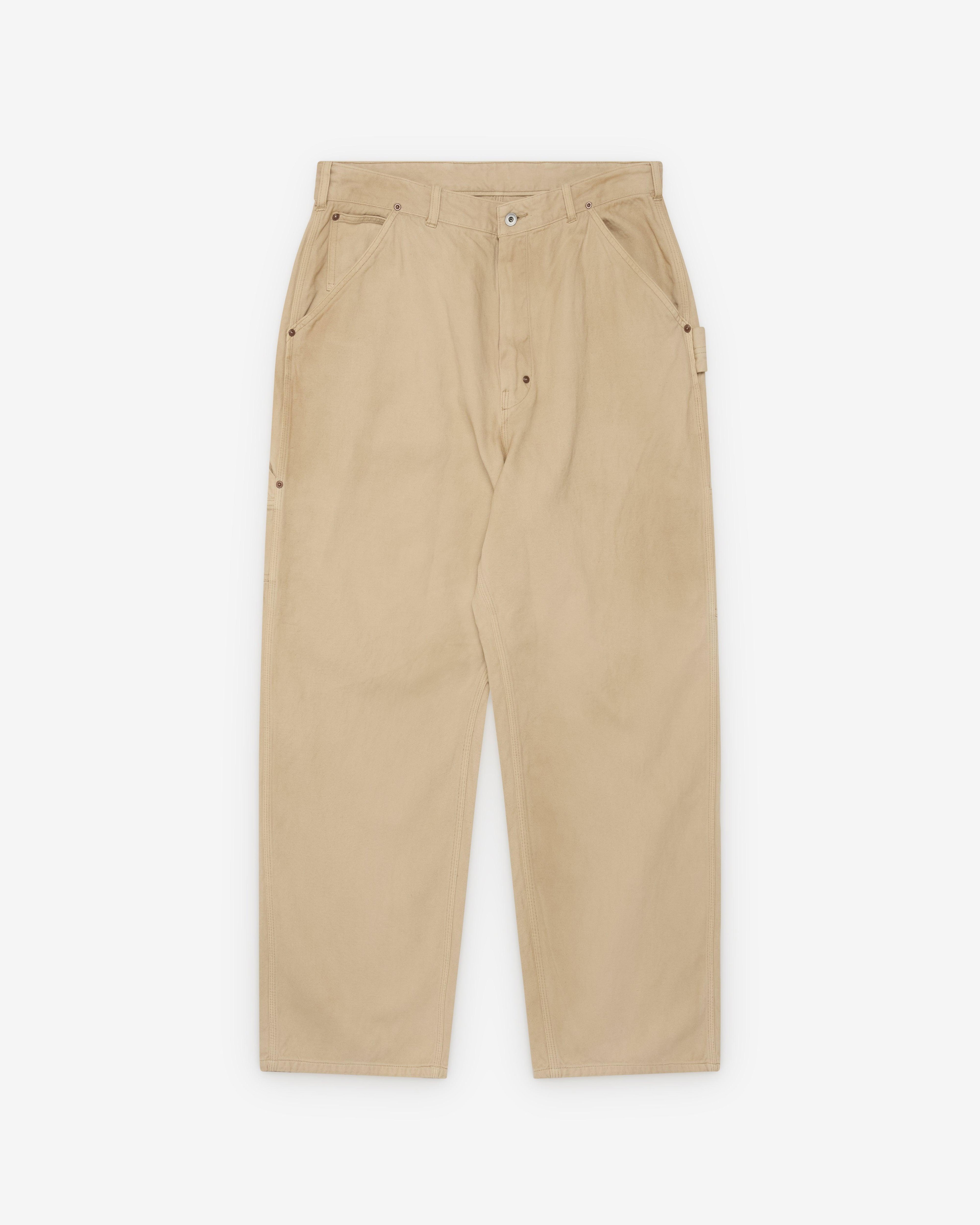 A.Presse - Men's Vintage Silk Hemp Painter Pant - (Beige) by A.PRESSE