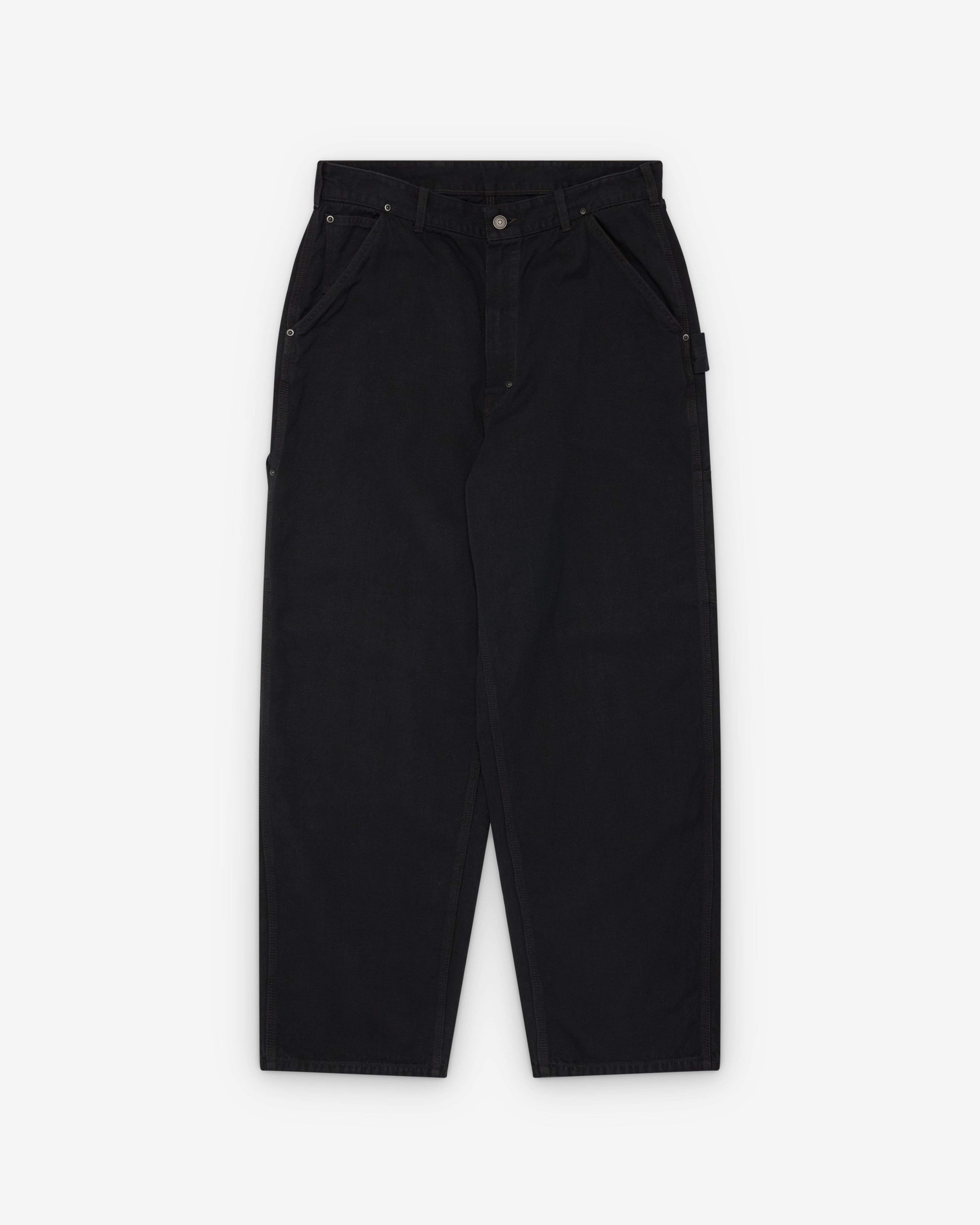 A.Presse - Men's Vintage Silk Hemp Painter Pant - (Black) by A.PRESSE