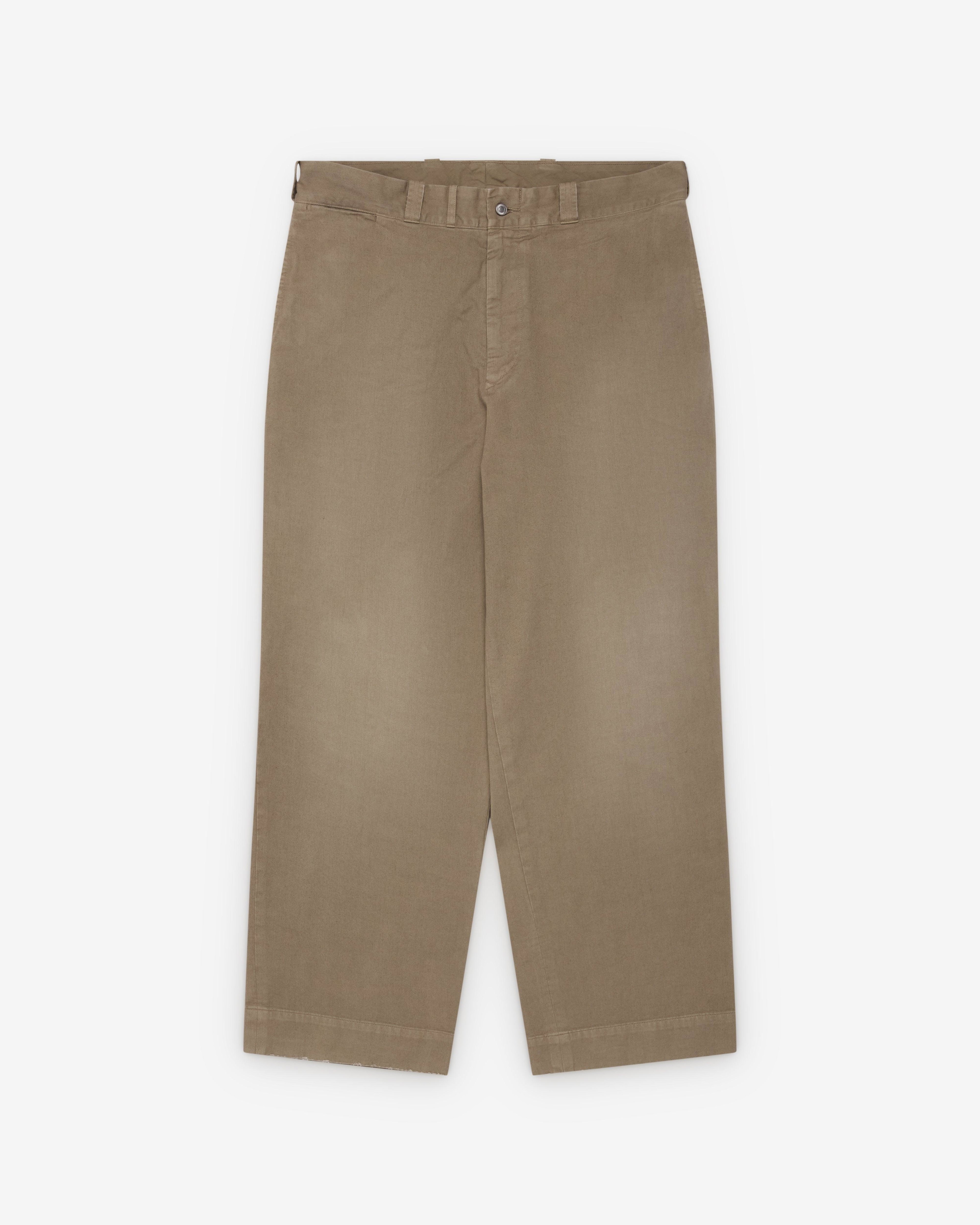 A.Presse - Men's Vintage Twill Work Pants - (Beige) by A.PRESSE