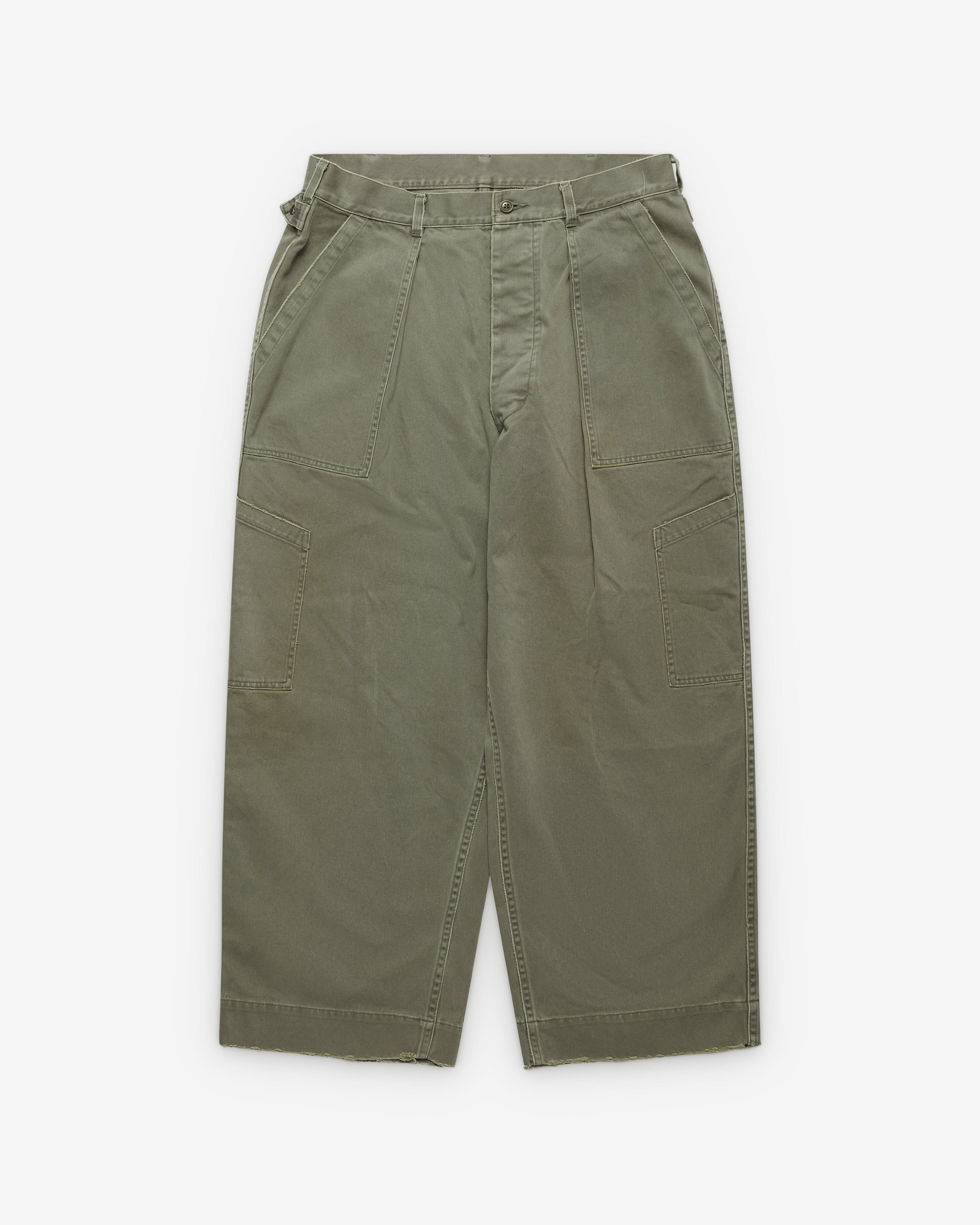 A.Presse - Men's Vintage Usaf Hemmed Bottoms - (Sage) by A.PRESSE