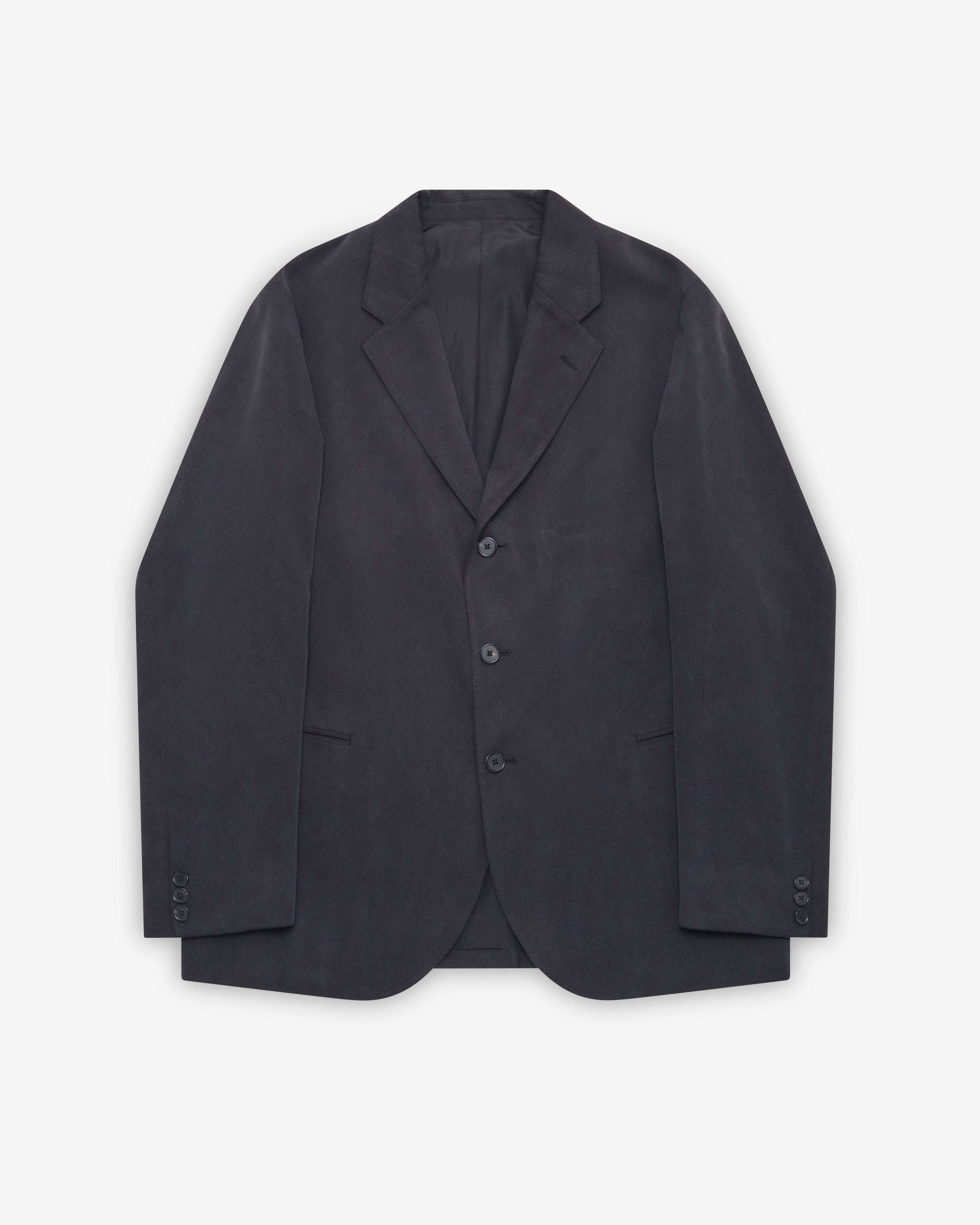 A.Presse - Men's Washed Silk Jacket - (Black) by A.PRESSE
