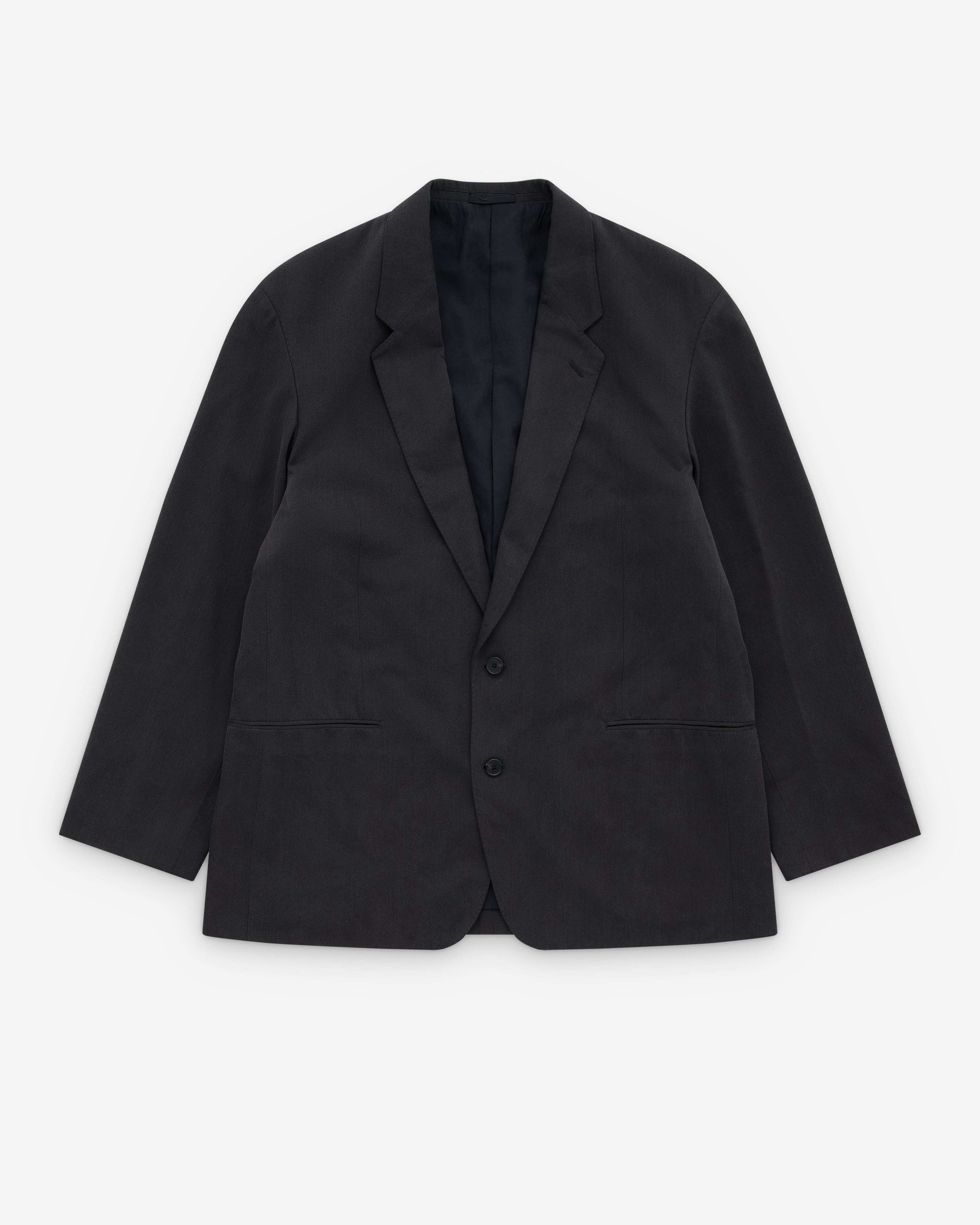 A.Presse - Men's Washed Silk Jacket - (Charcoal) by A.PRESSE