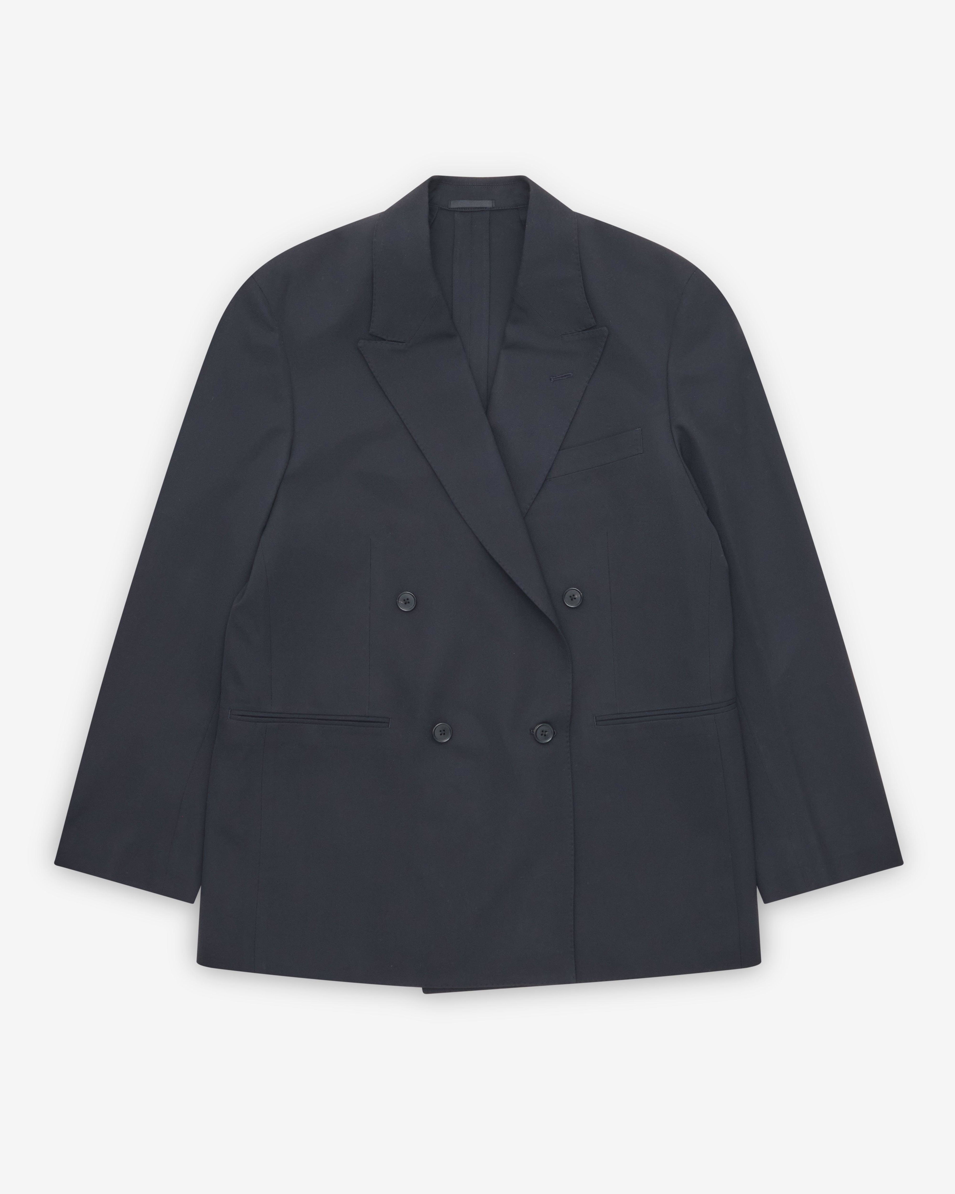 A.Presse - Men's Wool Double-Breasted Jacket - (Navy) by A.PRESSE
