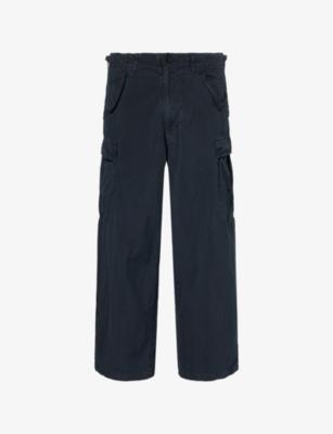 Ripstock Army M51 Cotton And Linen Blend Trousers by A.PRESSE