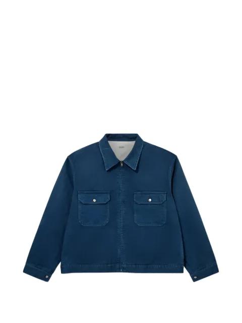 zip-up twill jacket by A.PRESSE
