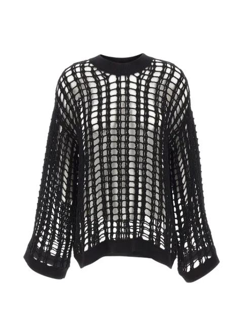 open-knit crew-neck jumper by A. ROEGE HOVE