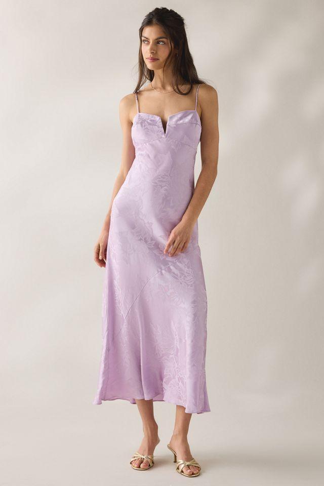 ASTR The Label Tyla Floral Jacquard Satin Maxi Dress by A ST R THE LABEL