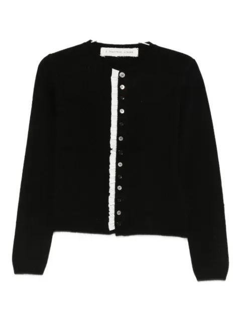 button-up cardigan by A TENTATIVE ATELIER