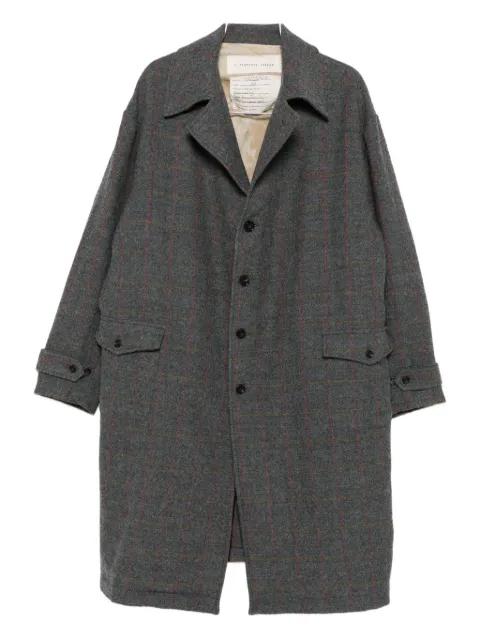 check button-up coat by A TENTATIVE ATELIER
