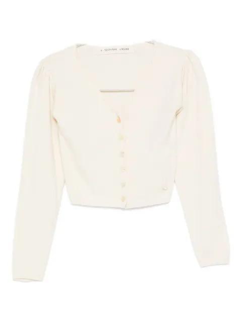 cropped cardigan by A TENTATIVE ATELIER