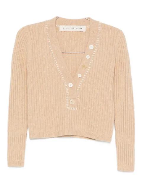 cropped jumper by A TENTATIVE ATELIER