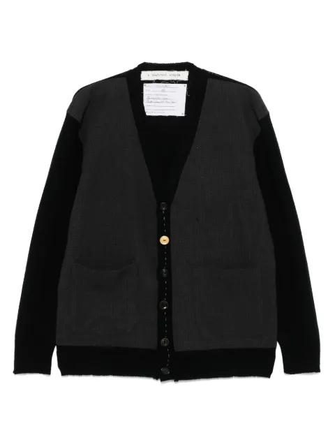panelled cardigan by A TENTATIVE ATELIER