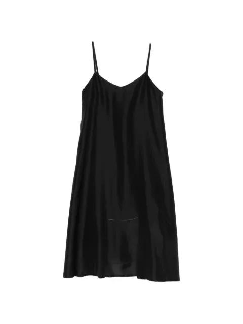 satin-finish A-line dress by A TENTATIVE ATELIER