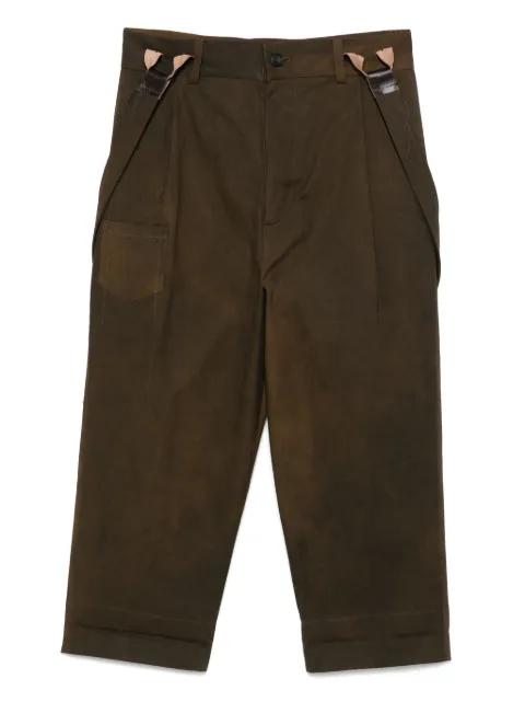 shoulder-straps trousers by A TENTATIVE ATELIER