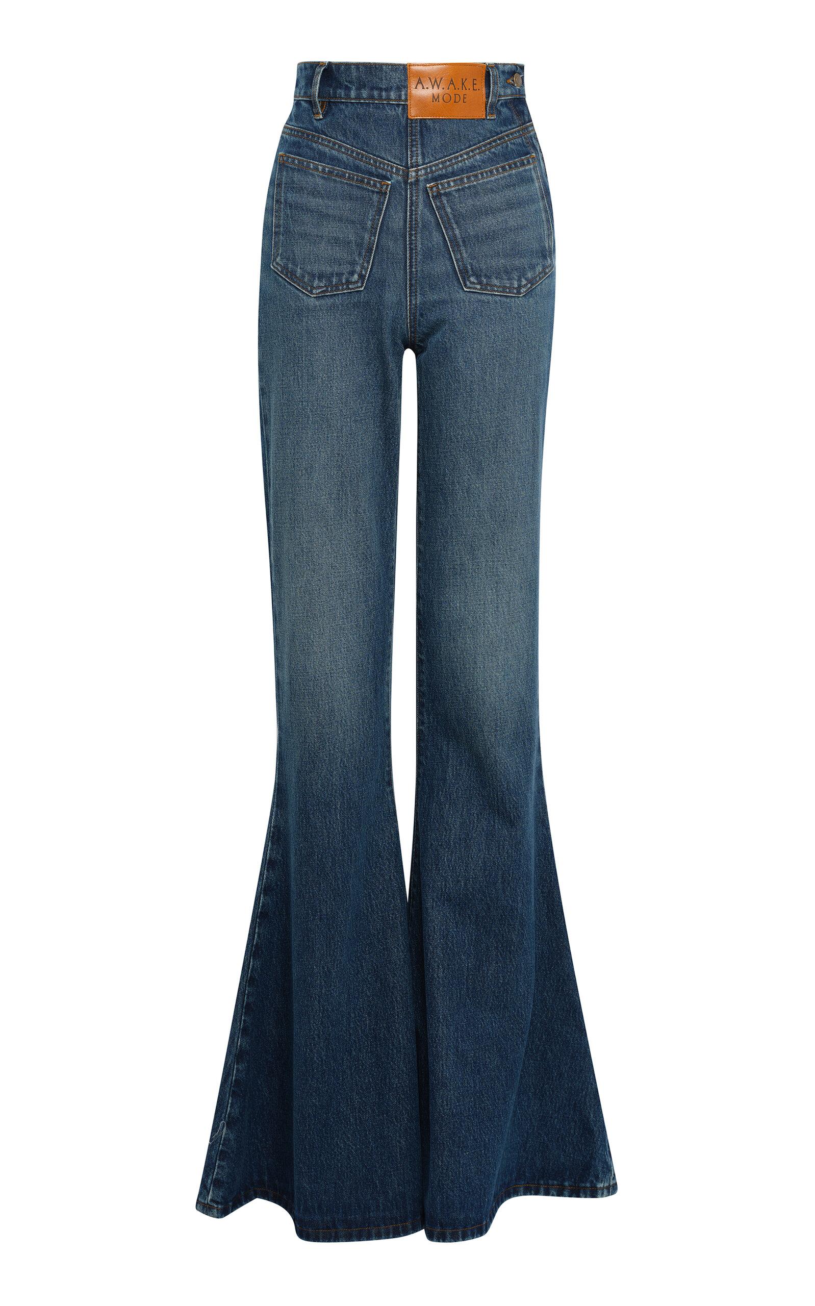 A.W.A.K.E. MODE Mirror Rigid High-Rise Flared Jeans - Moda Operandi by A.W.A.K.E MODE
