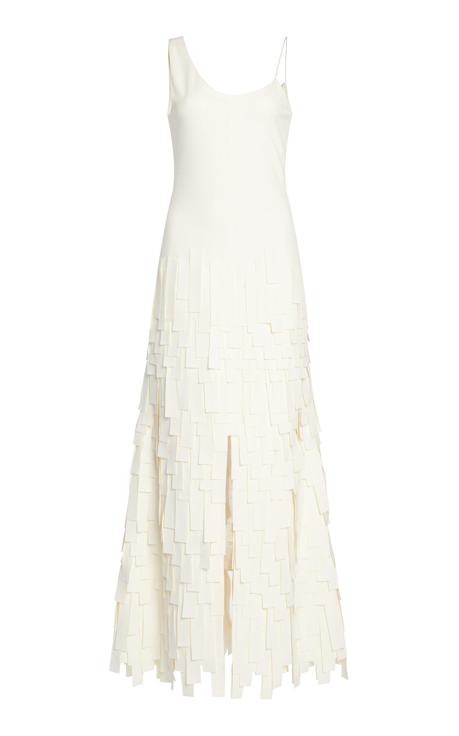 A.W.A.K.E. MODE - Multi Rectangle Front and Black Slit Maxi Dress - Ivory - - Moda Operandi by A.W.A.K.E MODE A.W.A.K.E. MODE - Multi Rectangle Front and Black Slit Maxi Dress - Ivory - - Moda Operandi by A.W.A.K.E MODE