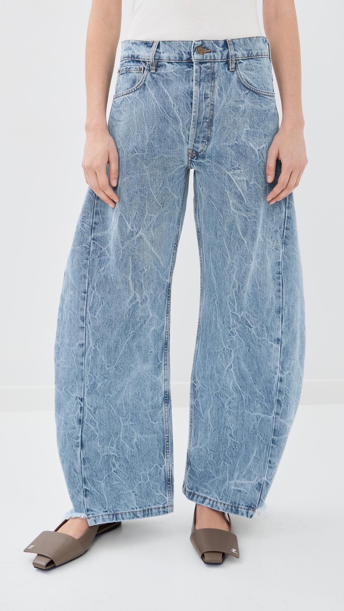 Acid Wash Denim Side Insert Jeans by A.W.A.K.E MODE