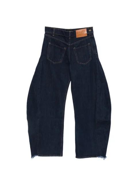 Mirror side-insert jeans by A.W.A.K.E MODE