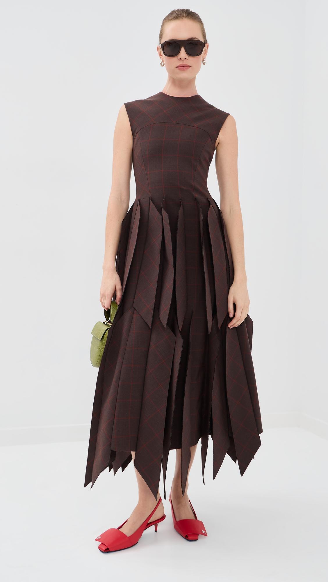 Sleeveless Dress with Panels by A.W.A.K.E MODE