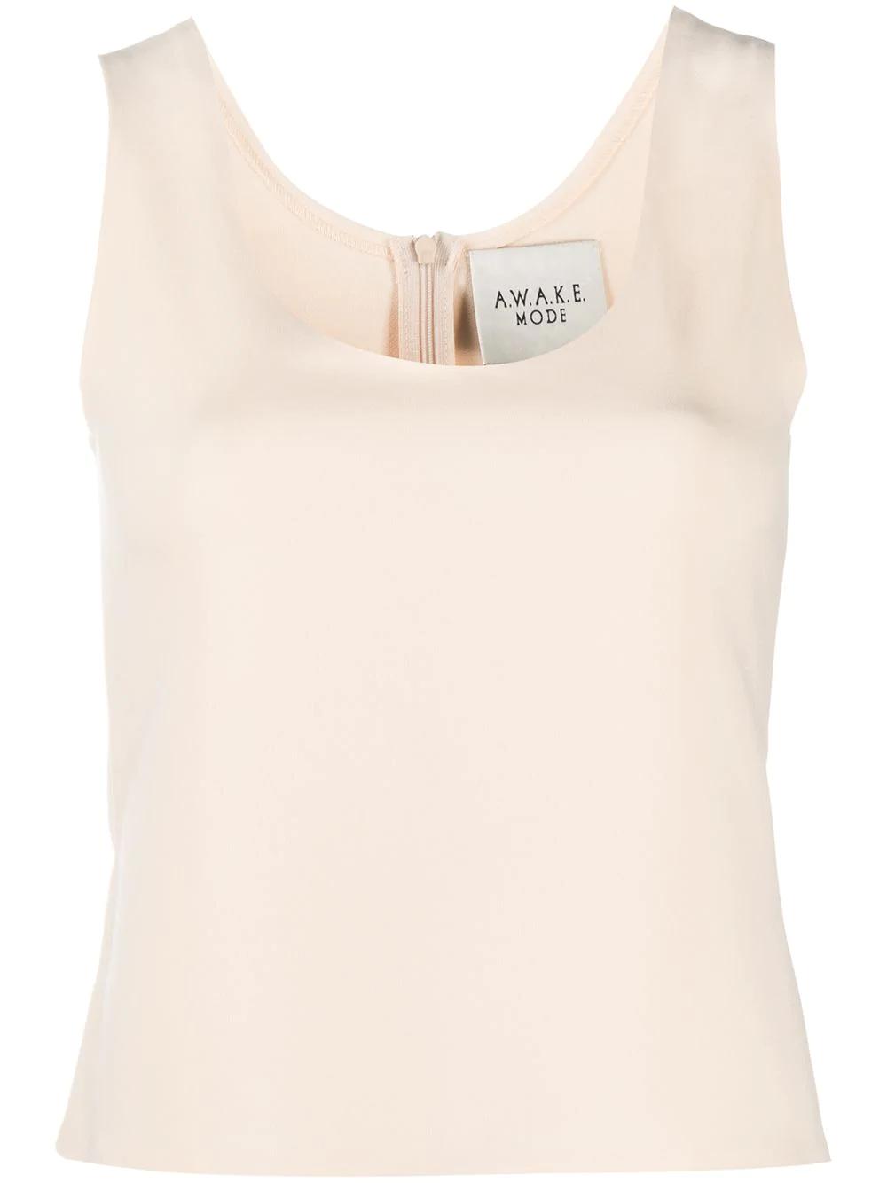 U-neck fitted vest by A.W.A.K.E MODE