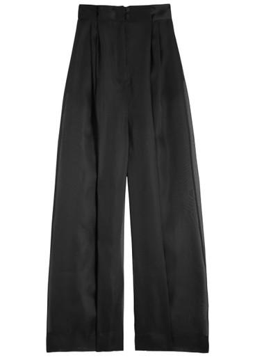 Wide-leg organza trousers by A.W.A.K.E MODE