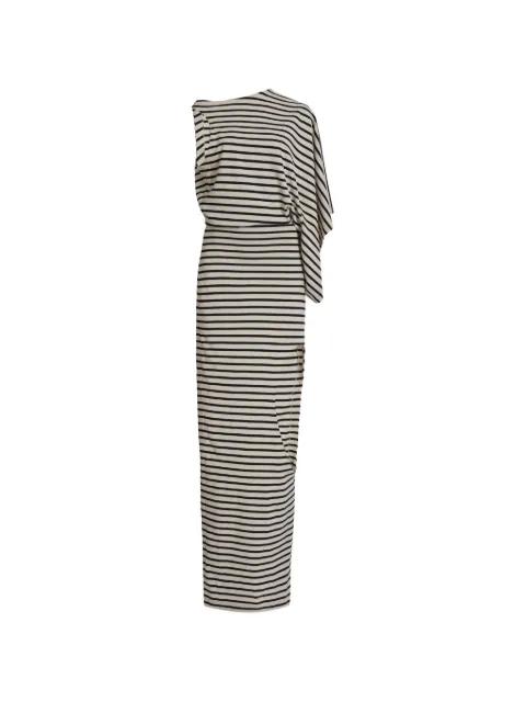 asymmetric cut-out maxi dress by A.W.A.K.E MODE