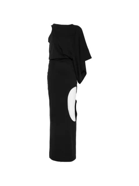 asymmetric cut-out maxi dress by A.W.A.K.E MODE
