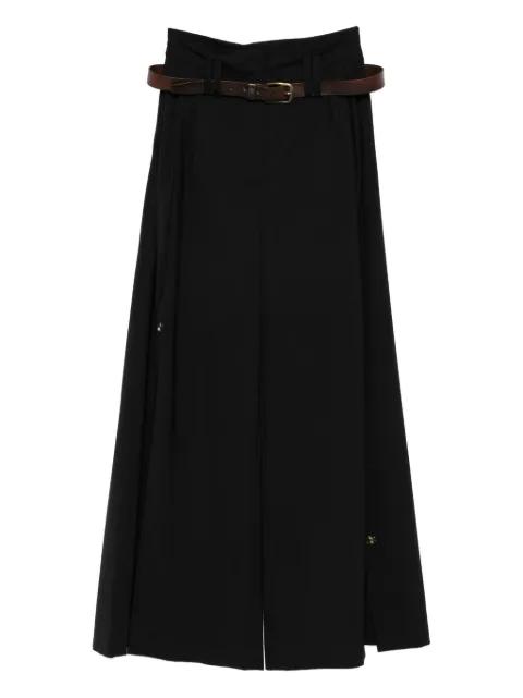 belted side-split trousers by A.W.A.K.E MODE
