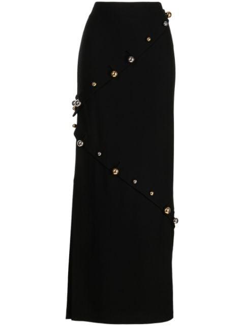 buttoned pencil skirt by A.W.A.K.E MODE