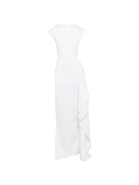draped-detail maxi dress by A.W.A.K.E MODE