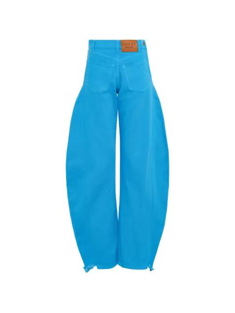 logo-patch tapered jeans by A.W.A.K.E MODE