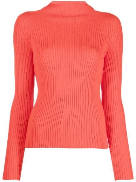 ribbed-knit cut-out jumper by A.W.A.K.E MODE