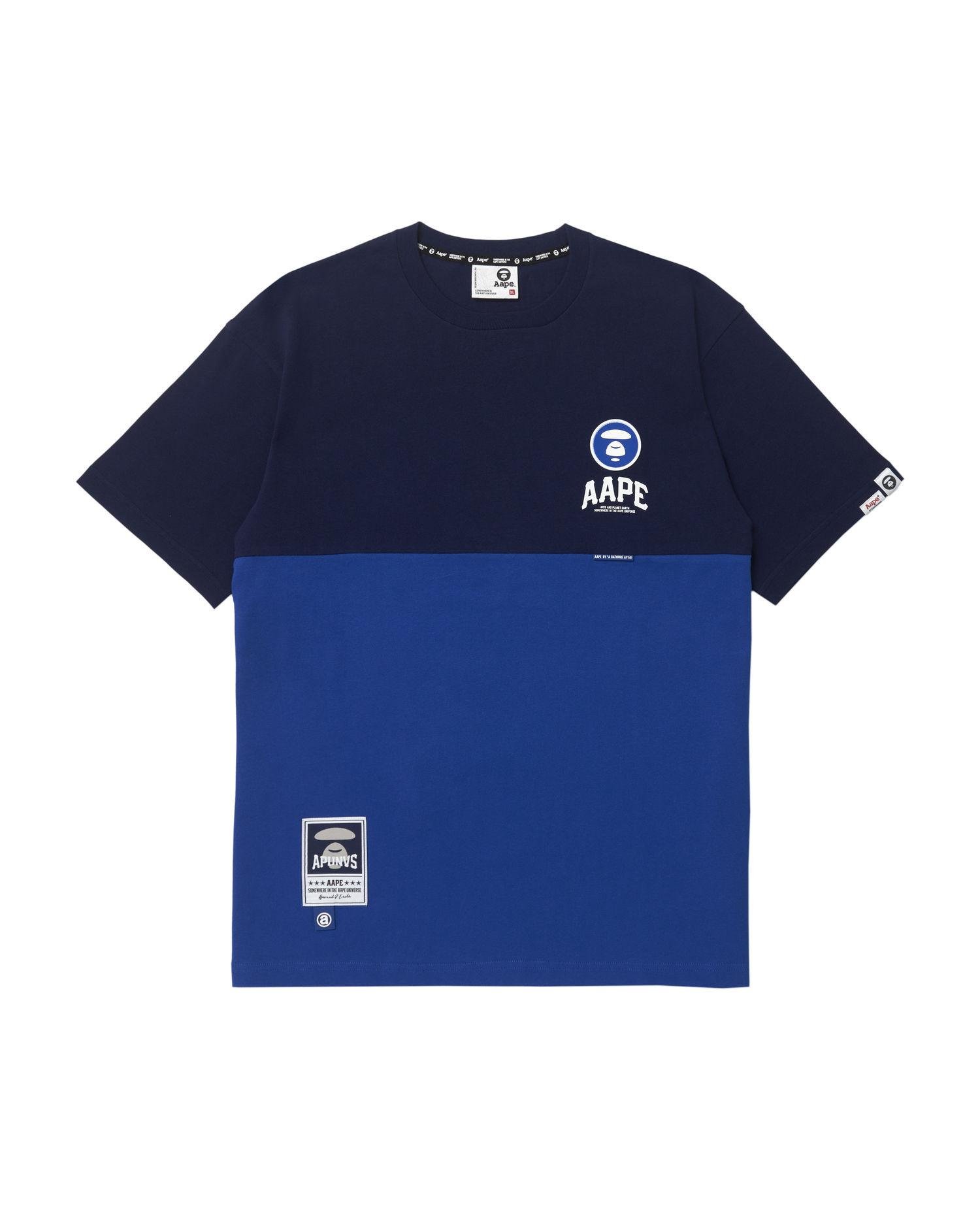 Moonface patch panelled tee by AAPE | jellibeans