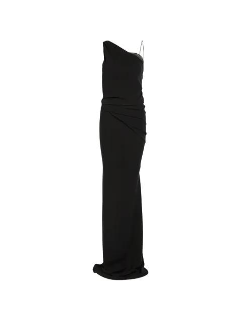 asymmetric-draped dress by AARON ESH