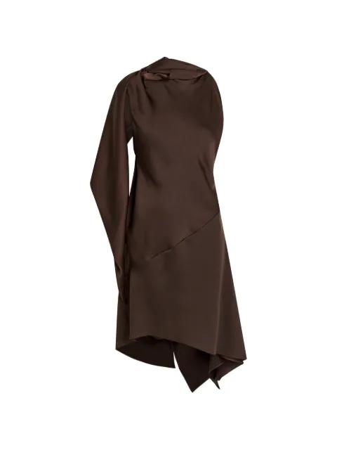 asymmetric draped mini dress by AARON ESH