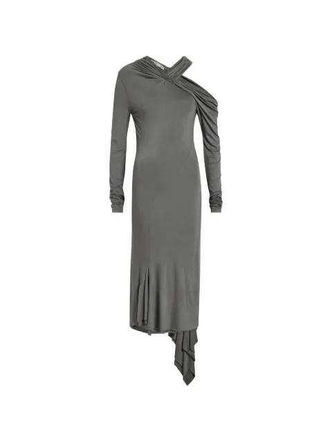 draped asymmetric dress by AARON ESH